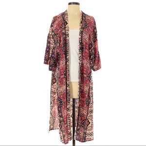Forever 21 red bohemian kimono